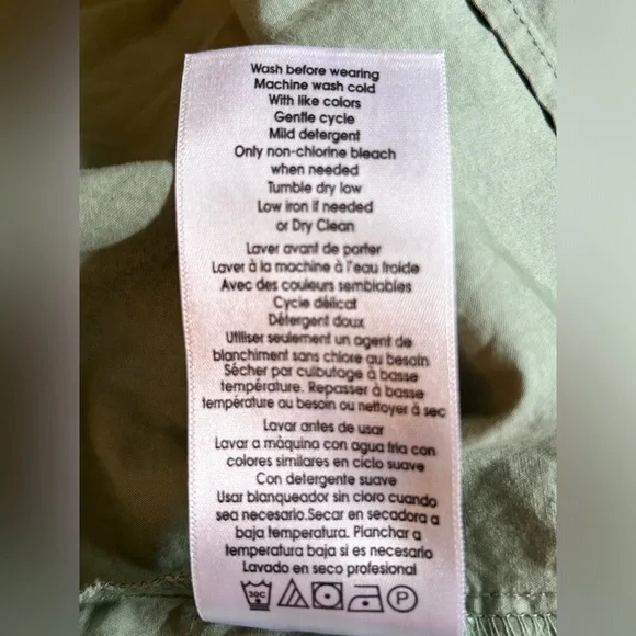 A Pea In The Pod 'Raglan' Green Short Sleeve Dress Size S Maternity Dress - Picture 10 of 10